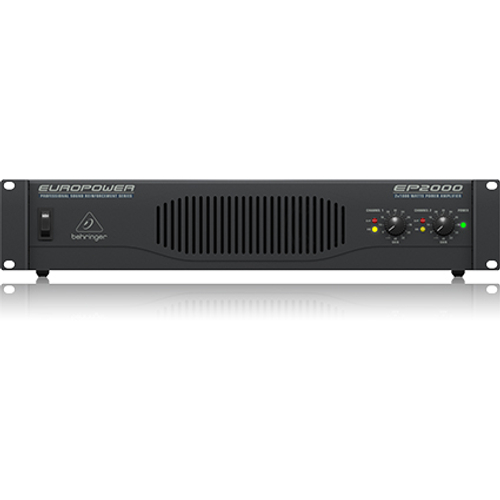 BEHRINGER EP2000 - усилитель мощности, 2х500 Вт/4 Ом,2х350 Вт/8 Ом, мост:1300 Вт/4 Ом, 1000 Вт/8 Ом