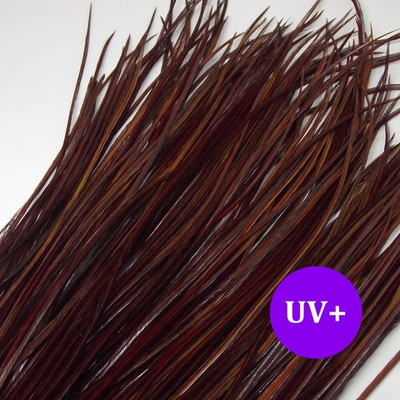 Перо из седла петуха Dark Brown UV