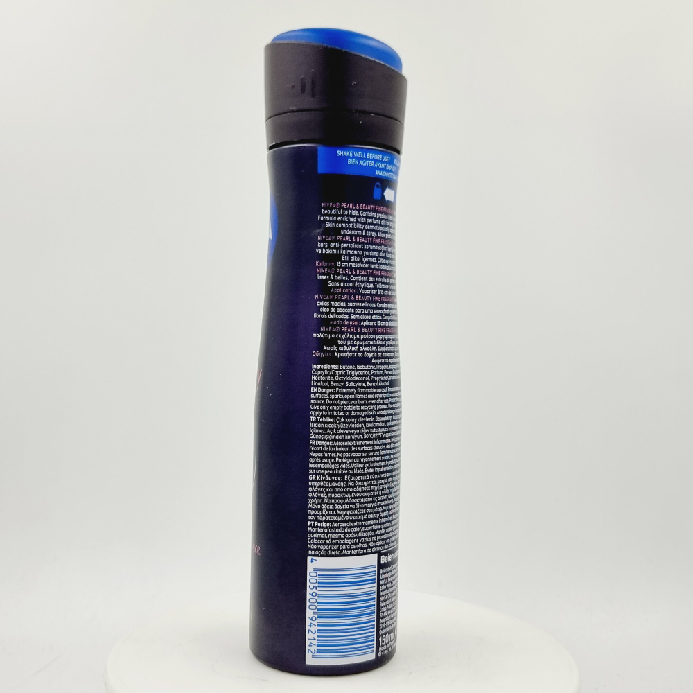 NIVEA Дезодорант - антиперсперант  спрей  Женский Pear&Beauty Fine Fragrance Black  150 мл ( Польша)