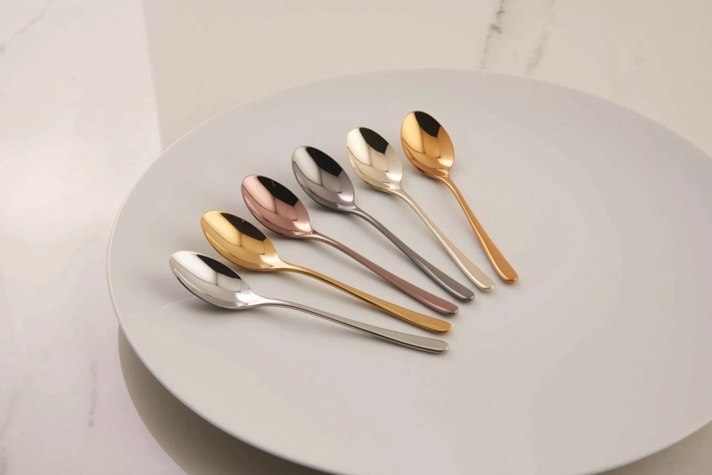 Sambonet Набор из 6 ложек для эспрессо Taste PVD Antique Champagne 52553PA7