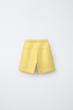 ZARA ОДНОТОННЫЕ ШОРТЫ, ЖЕЛТЫЙ