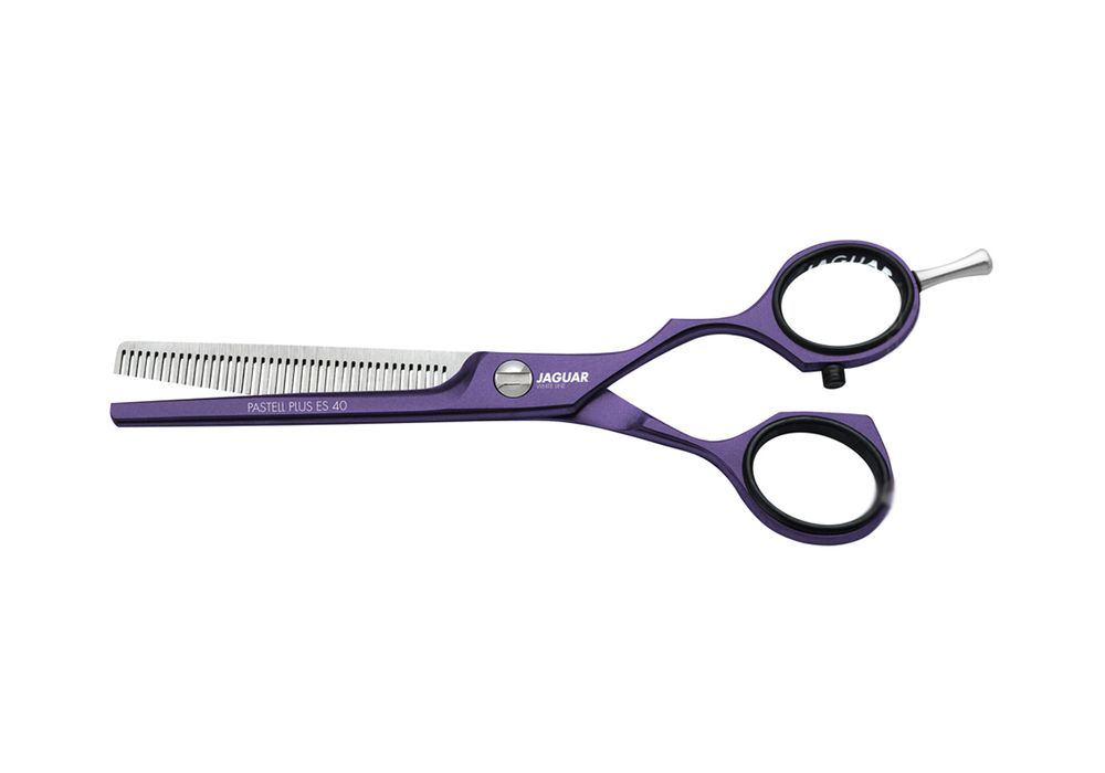 Ножницы филировочные Jaguar White Line Pastell Plus Offset Viola 40 5.5" - 2