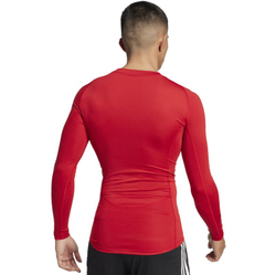 Теннисная футболка Adidas Techfit Aeroready Long Sleeve - red
