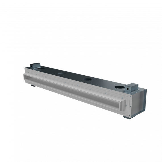 Flexag RA-1-1000-30-W щелевой диффузор с КСД под натяжной потолок, белый