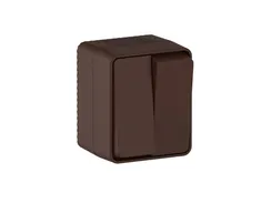 Выключатель двухклавишный IP54 Systeme Electric AtlasDesign Profi54 Коричневый ATN546051