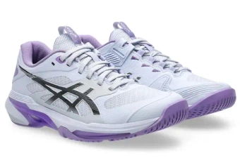 Женские Кроссовки теннисные Asics Solution Speed FF 4 Night Energy - blue fade/gunmetal
