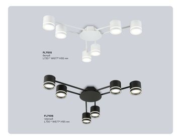Потолочный светильник 6*GX53 FL71516 черный COMFORT Ambrella