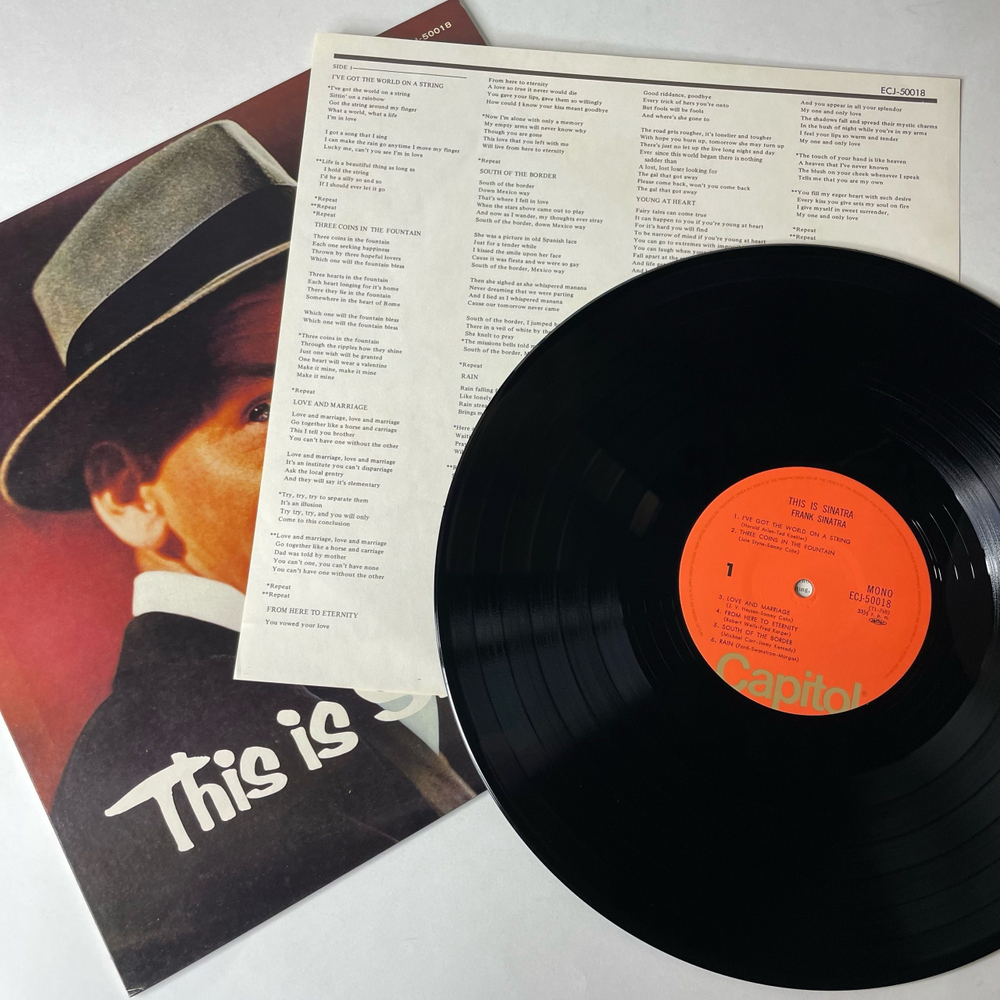 Винтажная виниловая пластинка LP Frank Sinatra, This Is Sinatra (Япония 1975) (Без Оби)