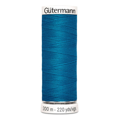 01 Нить Sew-All 100/200 м для всех материалов, 100% полиэстер Gutermann 748277 (025 св.морская волна)