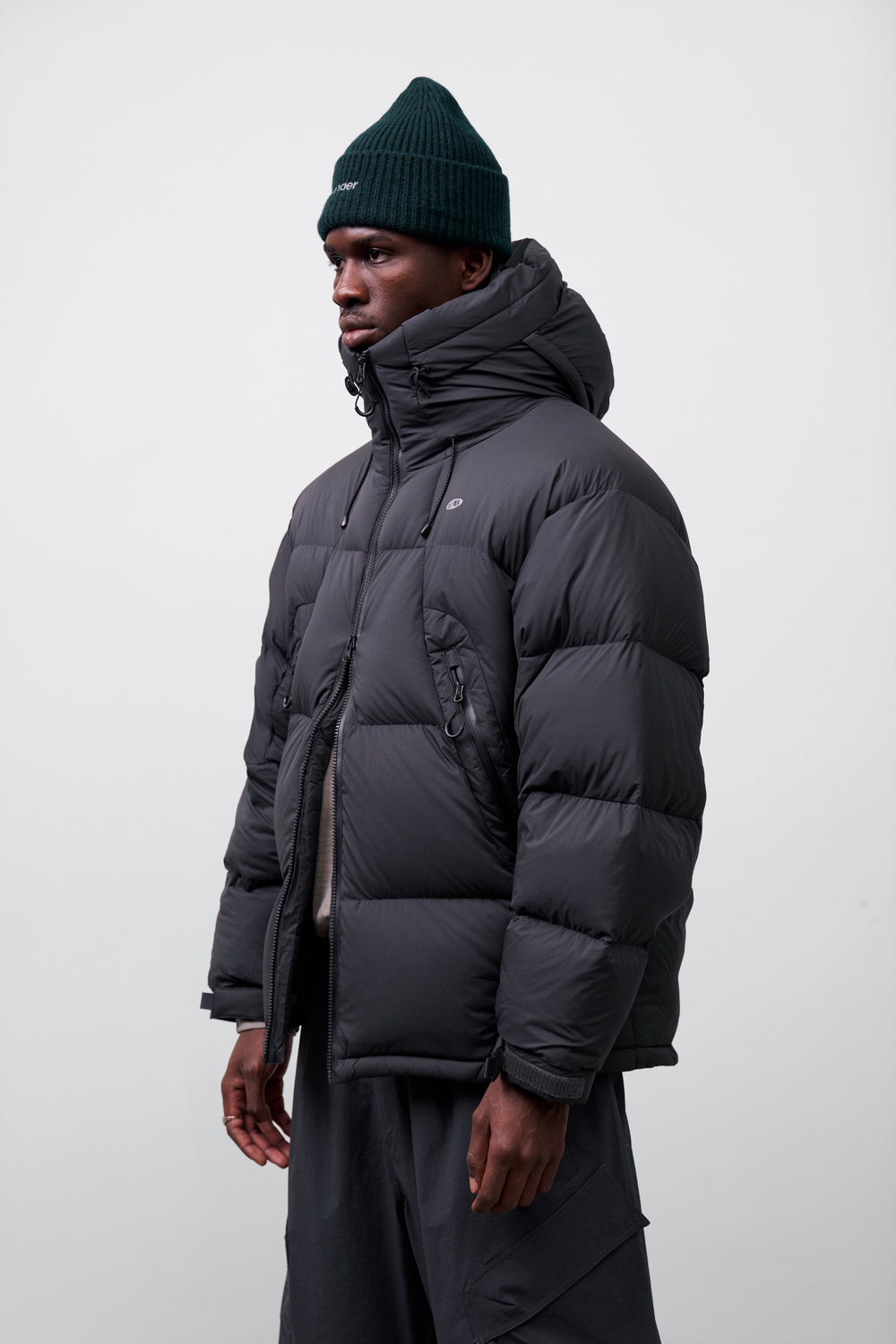 Куртка Nothomme Blue High Loft Mid Length Down Jacket "Dark Gray"