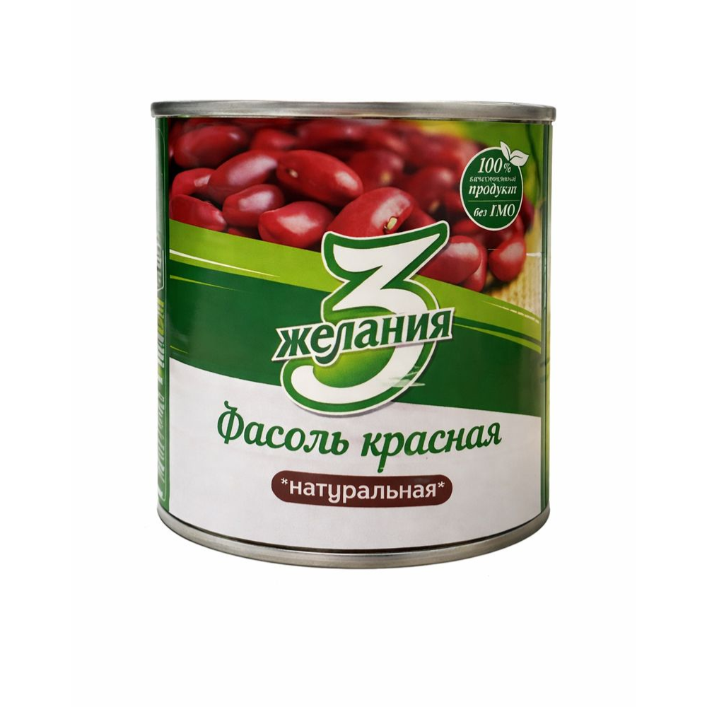 Фасоль красная натуральная 3 желания 425 мл