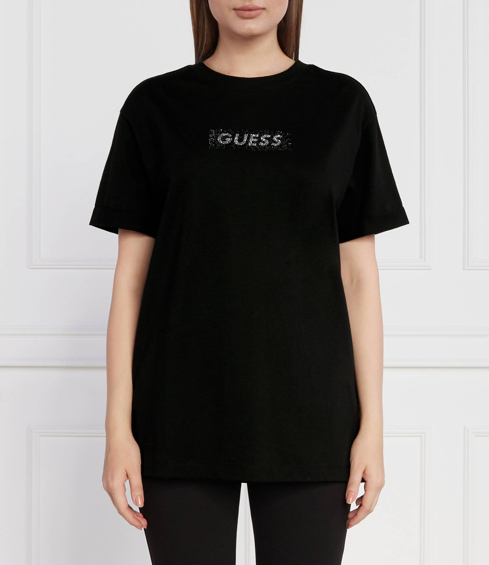 Футболка SS CN MINI BOX TEE GUESS - черный(W3YI20 I3Z14)