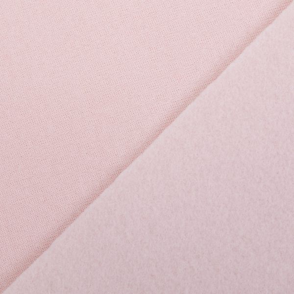Футер 2-нитка с начесом 275 г/м², 150х180±5 см, нежно розовый/lt.pink, Gamma DBKTN