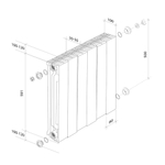 Радиатор Royal Thermo PianoForte 500 /Silver Satin - 6 секц. VDR