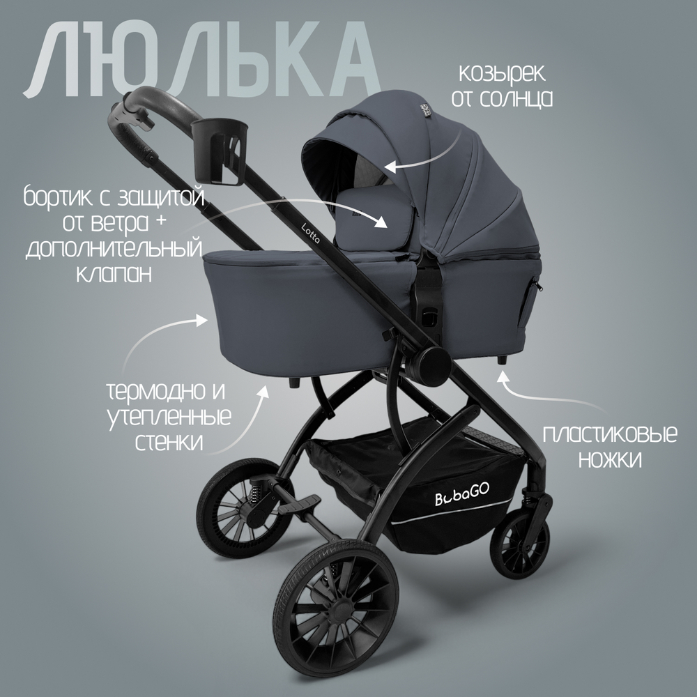 Модульная коляска BubaGO Lotta Thermo 3в1