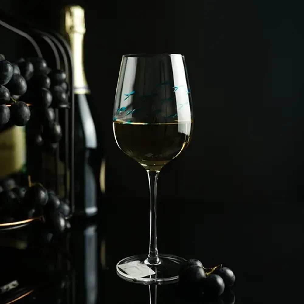 Бокал для вина 430 мл "Abyss" декор d 8,3/6,6 см h22 см P.L. - BarWare [6]