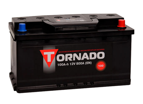 Купить Аккумулятор 6CT-100 А.ч. (NR), о.п., R+, Tornado