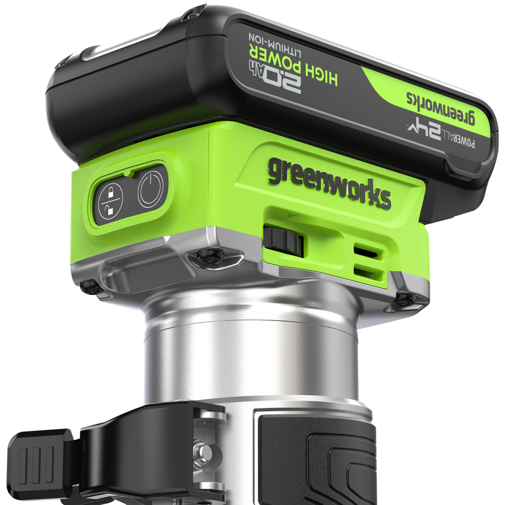 Фрезер кромочный Greenworks G24RO, 24V, б/щет,1х2Ач, ЗУ, 3502507CUA