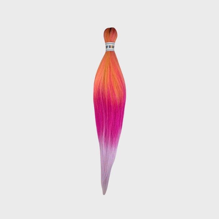Канекалон M05 Easy Braid (искусственные волосы) 3 цветный yellow/ hot_plum/ lavander