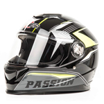 Шлем мото интеграл HIZER B565 №3 (M) black/yellow