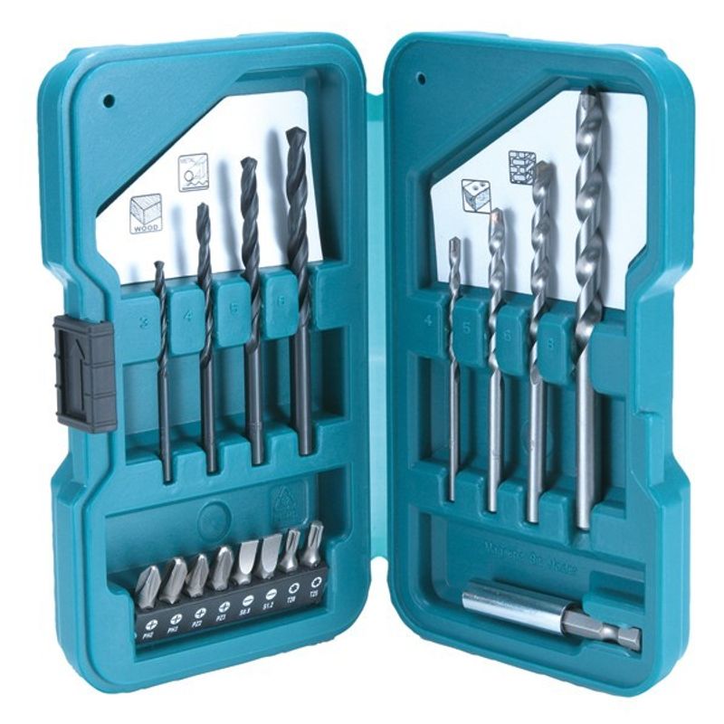 Набор бит и сверл Makita D-40200 SQUARE, 17 предметов