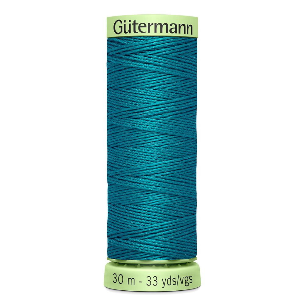 Нитки отделочные Gutermann Top Stitch 30 (30 метров), 5 кат. | 189 зеленая бирюза