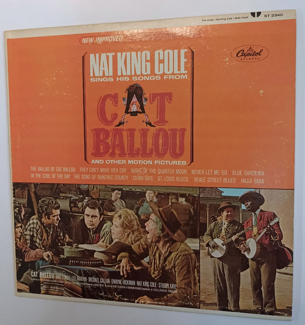 Винтажная виниловая пластинка LP Nat King Cole Nat King Cole Sings His Songs From Cat Ballou And Other Motion Pictures (USA 1965)