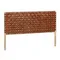 Изголовье Calixta из массива тика и кожи 153x110 см