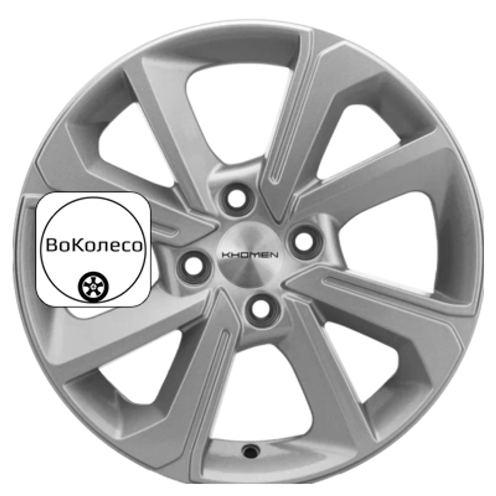 6x15/4x100 ET50 D60,1 KHW1501 (Vesta до 2024г.) F-Silver Khomen Wheels