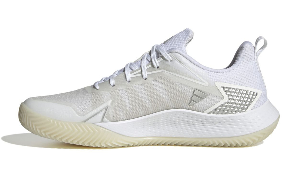 Женские Кроссовки теннисные Adidas Defiant Speed W Clay - cloud white/silver metallic/grey one