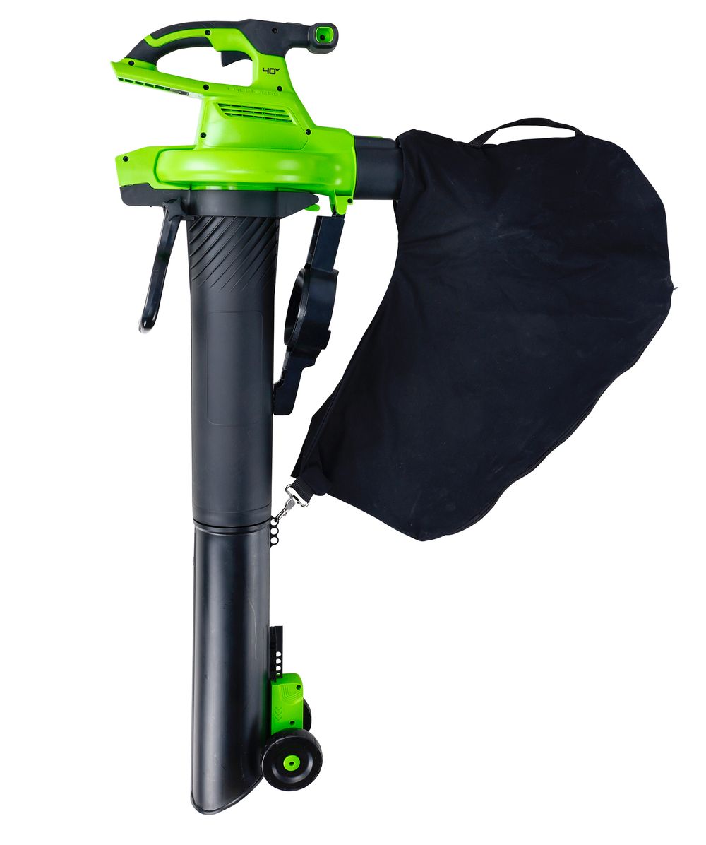 Аккумуляторный воздуходув пылесос Greenworks GD40BV, 2406907,40v, без АКБ и ЗУ