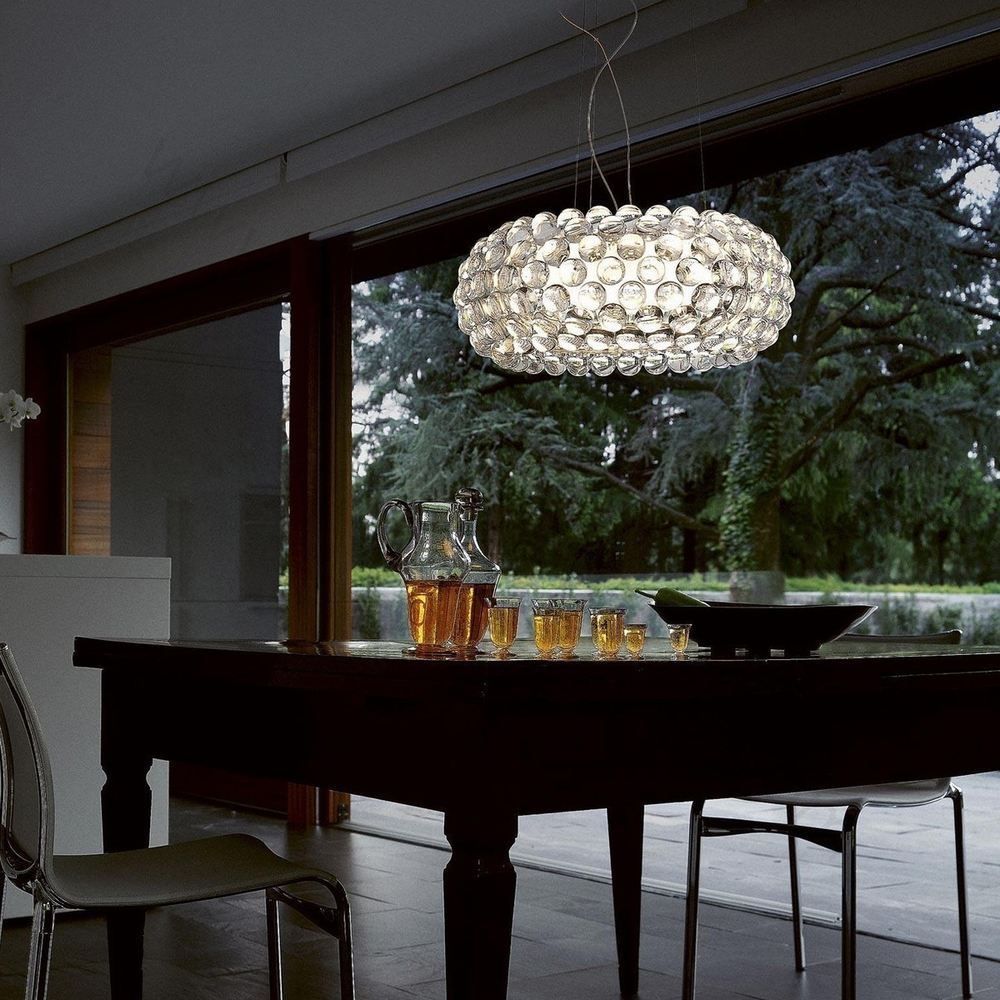 Pendant design lamp  CABOCHE grande by Foscarini (Amber)