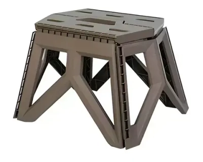 Табурет складной PL-101S, 32*28*24 см, до 100 кг, темно-серый