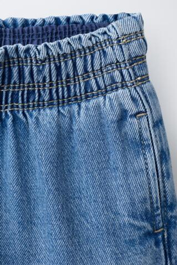 ZARA ДЖИНСЫ WIDE LEG, ВЫЦВЕТШИЙ СИНИЙ