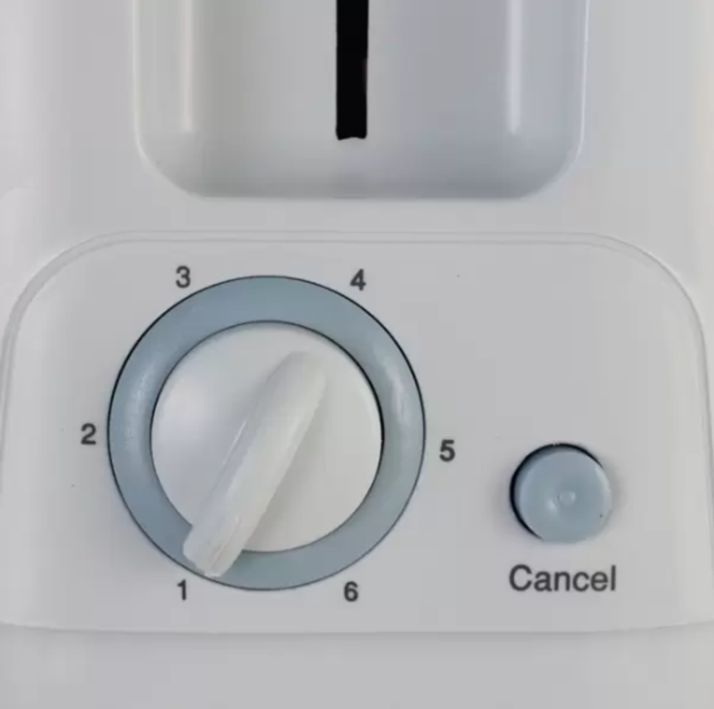 Тостер Maxwell MW-1501 — 800Вт, 2 тоста, 6 уровней, автоподъем, съемный поддон, белый