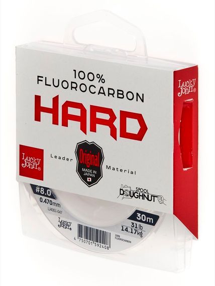Леска монофильная Lucky John FLUOROCARBON Hard 030/047