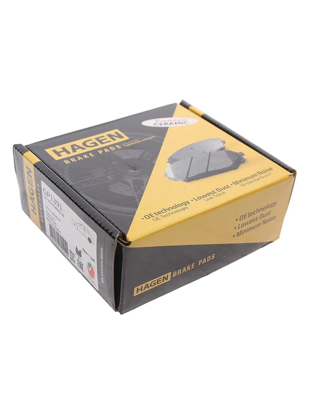 Колодки тормозные VW AUDI SEAT SKODA задние (4шт.) HAGEN SANGSIN