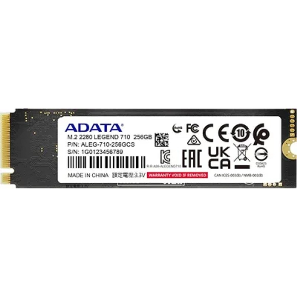 SSD диск M.2 2280 256GB ADATA LEGEND 710 Client SSD [ALEG-710-256GCS] PCIe Gen3x4 with NVMe