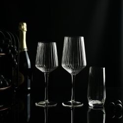 Бокал для вина 355 мл "Streak Optical" d 7,8/6,1 см h22 см P.L. - BarWare [6]