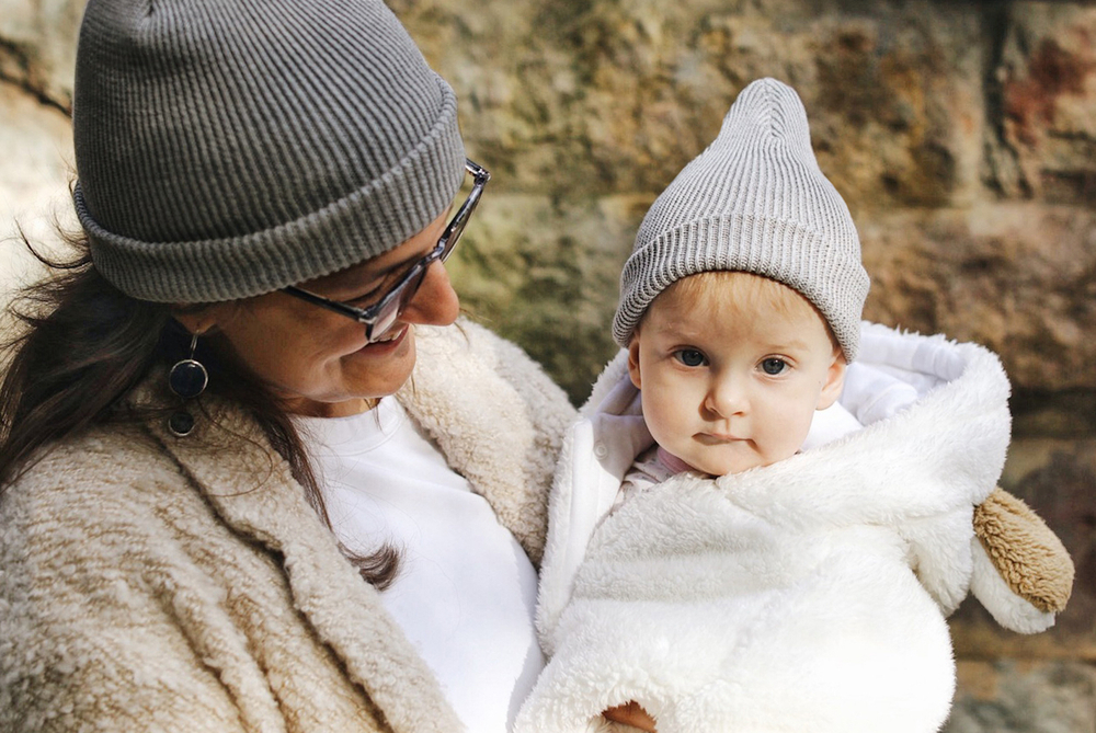 Хлопковая шапка ko-ko-ko светло-бирюзовая (*baby size only)