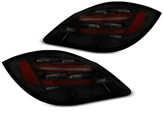 Задние фонари для Porsche Boxster 987 / Cayman 987 (09-12) LED динамические черные темные