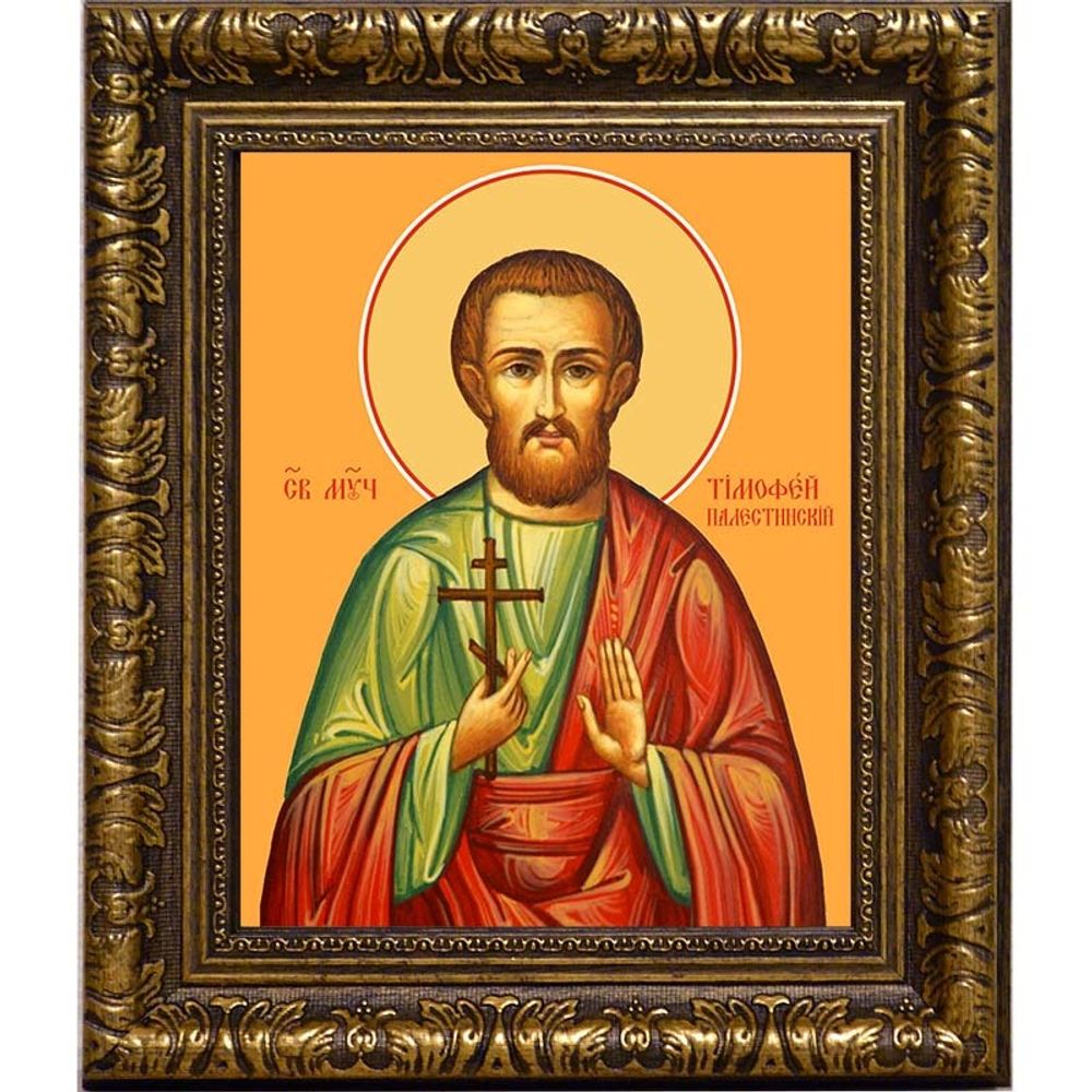 Тимолай (Тимофей) Кесарийский (Палестинский) мученик. Икона на холсте.