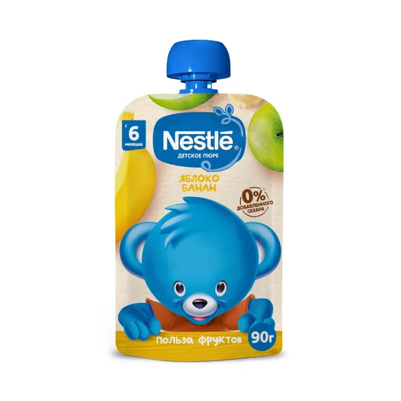 Пюре Nestle Яблоко-банан с 6 мес 90 г