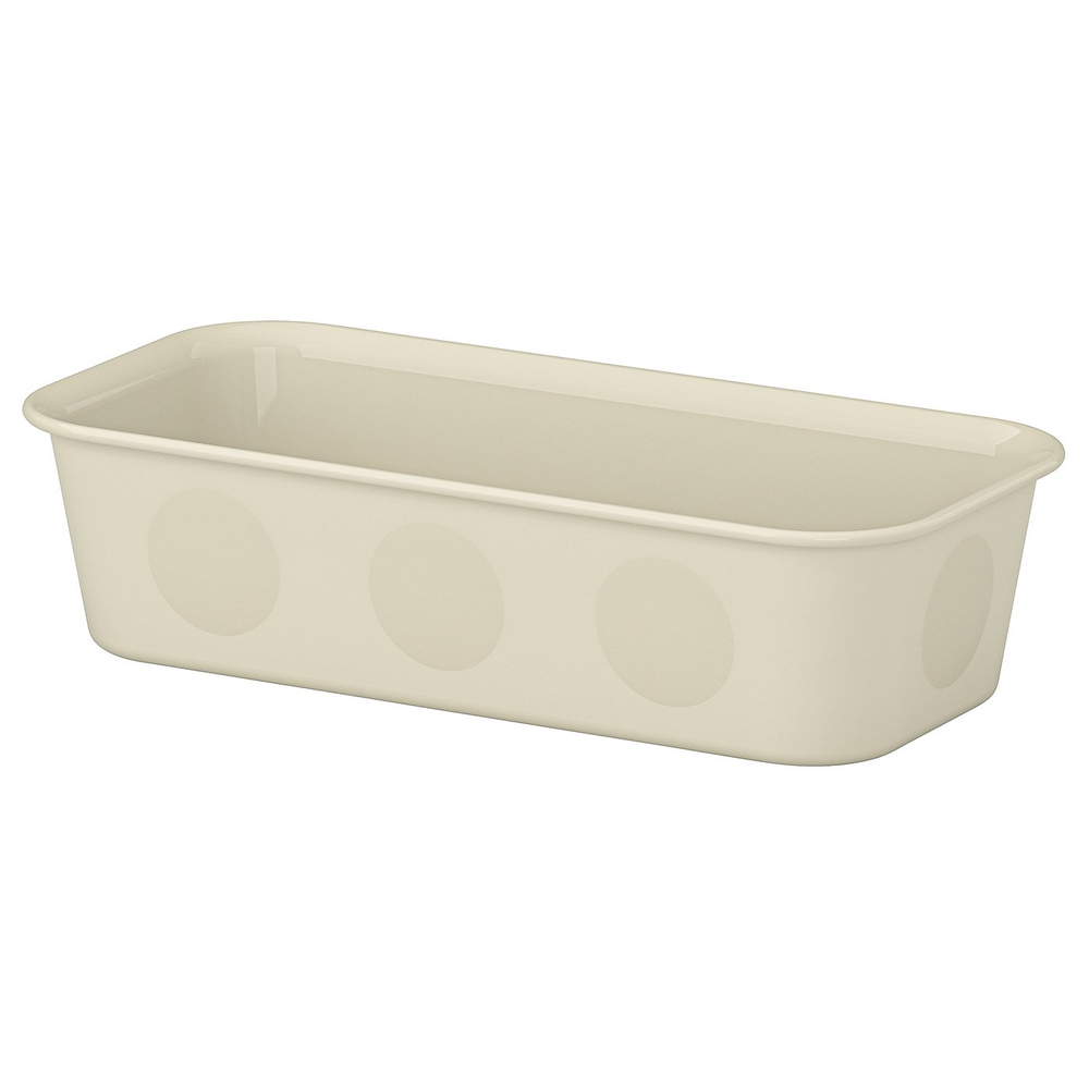 IKEA NOJIG  (ИКЕА НОЙИГ)  -  Органайзер - пластик/бежевый 10x20x5 см