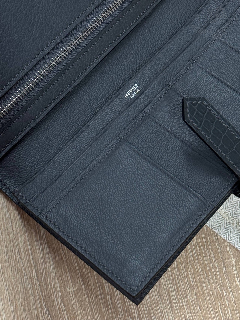 Портмоне Hermes из кожи крокодила
