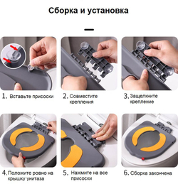 Накладка детская на унитаз NYU серая