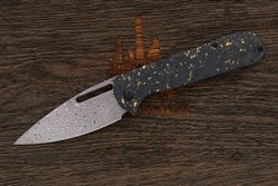 Нож складной Artisan 1843GD-GCF Arion, клинок 92мм, дамаск нержавеющий, рукоять карбон