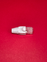 20 пар. Коннектор и колпачок для интернет кабеля RJ45 cat.5e 8P8C, неэкранированный, штекер для витой пары, для разъемов коннектора патч корда, для интернет кабеля диаметр 6,5 мм, белый