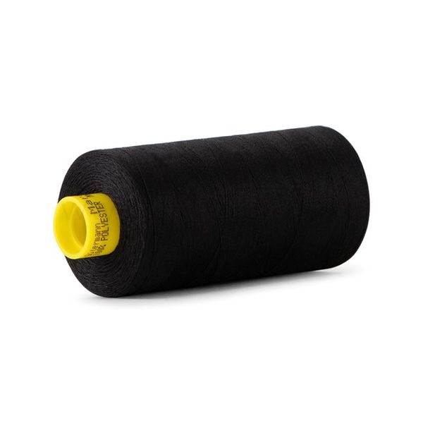 Нитка Gutermann Mara 120 (1000 метров), 1 кат., универсальная | _2111 ультра черный (Arta 170)