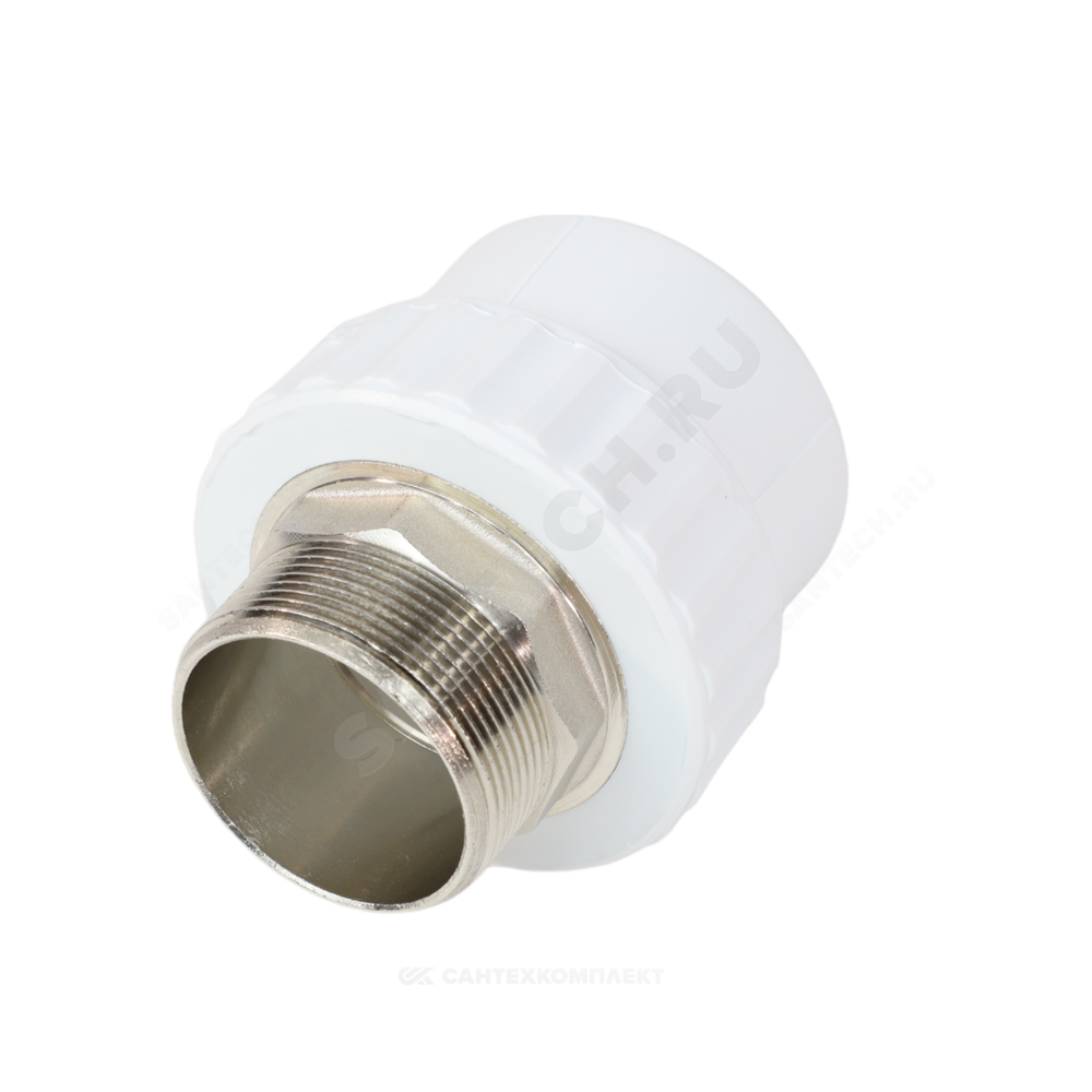 Муфта PP-R комбинированная белая Дн 50х2" НР под ключ VALFEX 10135150